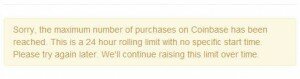 Coinbase Runs Out of Bitcoins